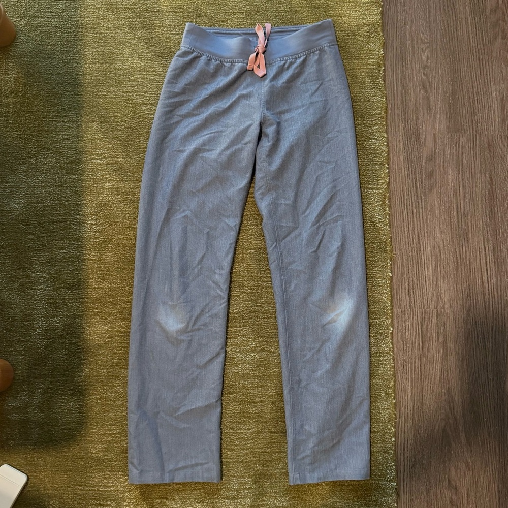 FIGS Livingston heather denim scrub pants
